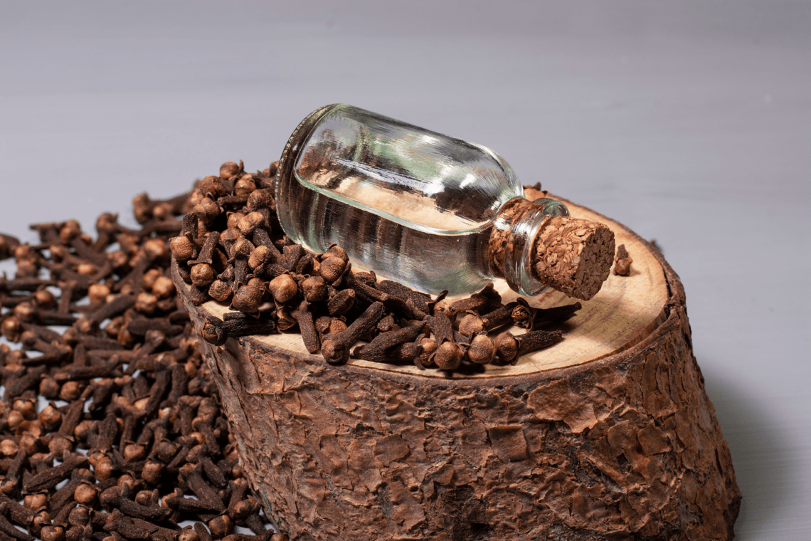 clove oil bottle