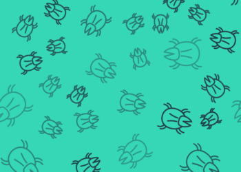 cartoony bed bug pattern